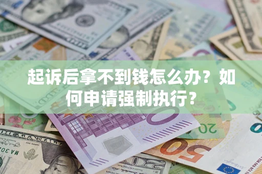 北京起诉后拿不到钱怎么办？如何申请强制执行？