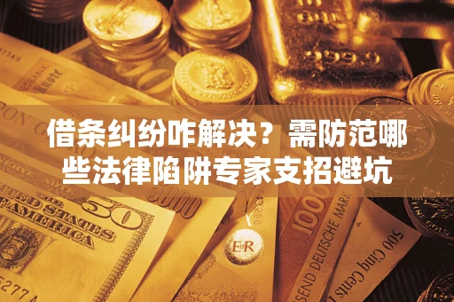 北京借条纠纷咋解决？需防范哪些法律陷阱专家支招避坑