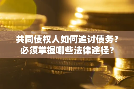 北京共同债权人如何追讨债务？必须掌握哪些法律途径？