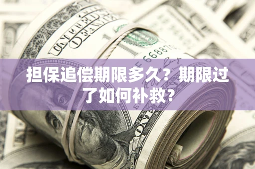北京担保追偿期限多久？期限过了如何补救？